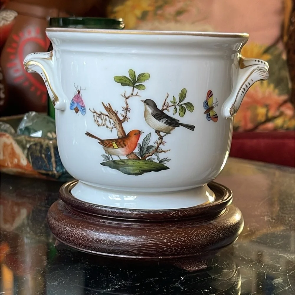 Herend Rothschild Bird Cachepot - Thumbnail 4